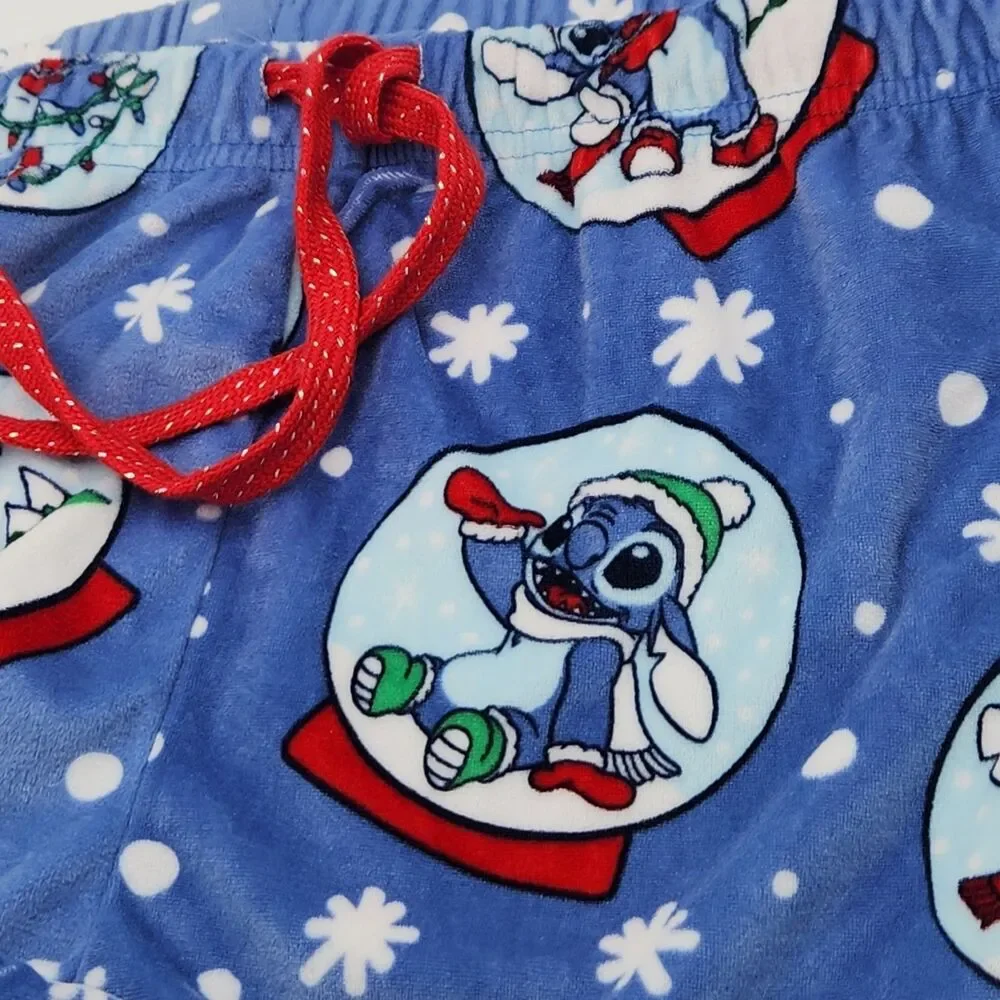 Disney Stitch Women's 2XL 18/20 Stitch Snow Globe Lounge Pants - Picture 14 of 15